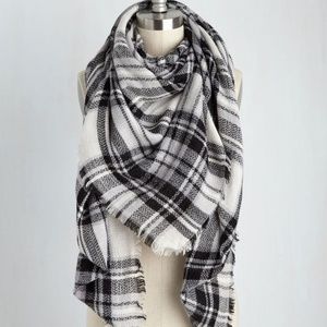 Modcloth Plaid Blanket Scarf